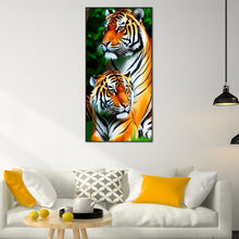 Load image into Gallery viewer, Diamond Painting - Full Round - Tiger (45*85CM)