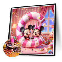Load image into Gallery viewer, Diamond Painting - Full Round - Mickey and Minnie letters (40*40CM)