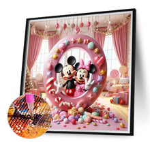 Load image into Gallery viewer, Diamond Painting - Full Round - Mickey and Minnie letters (40*40CM)