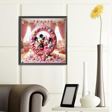 Load image into Gallery viewer, Diamond Painting - Full Round - Mickey and Minnie letters (40*40CM)