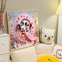 Load image into Gallery viewer, Diamond Painting - Full Round - Mickey and Minnie letters (40*40CM)