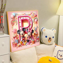 Load image into Gallery viewer, Diamond Painting - Full Round - Mickey and Minnie letters (40*40CM)