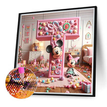 Load image into Gallery viewer, Diamond Painting - Full Round - Mickey and Minnie letters (40*40CM)
