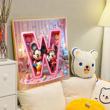 Load image into Gallery viewer, Diamond Painting - Full Round - Mickey and Minnie letters (40*40CM)