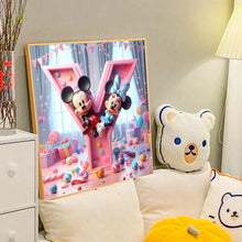 Load image into Gallery viewer, Diamond Painting - Full Round - Mickey and Minnie letters (40*40CM)