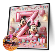 Load image into Gallery viewer, Diamond Painting - Full Round - Mickey and Minnie letters (40*40CM)