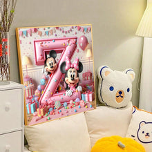 Load image into Gallery viewer, Diamond Painting - Full Round - Mickey and Minnie letters (40*40CM)