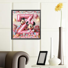 Load image into Gallery viewer, Diamond Painting - Full Round - Mickey and Minnie letters (40*40CM)