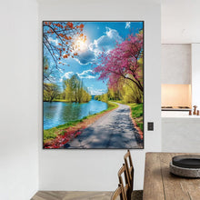 Load image into Gallery viewer, Diamond Painting - Full Round - Lakeside scenery (55*70CM)
