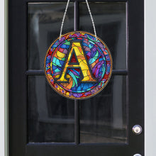 Load image into Gallery viewer, Double Sided Letter A Suncatcher Diamond Drawing Hanging Ornament for Home Decor