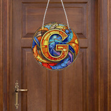 Load image into Gallery viewer, Double Sided Letter G Suncatcher Diamond Drawing Hanging Ornament for Home Decor