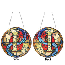 Load image into Gallery viewer, Double Sided Letter I Suncatcher Diamond Drawing Hanging Ornament for Home Decor