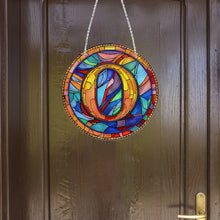Load image into Gallery viewer, Double Sided Letter O Suncatcher Diamond Drawing Hanging Ornament for Home Decor