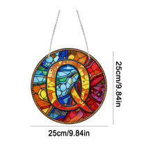 Load image into Gallery viewer, Double Sided Letter Q Suncatcher Diamond Drawing Hanging Ornament for Home Decor