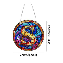 Load image into Gallery viewer, Double Sided Letter S Suncatcher Diamond Drawing Hanging Ornament for Home Decor