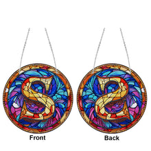Load image into Gallery viewer, Double Sided Letter S Suncatcher Diamond Drawing Hanging Ornament for Home Decor
