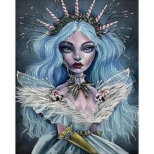 Load image into Gallery viewer, Diamond Painting - Full Round - Ice blue hair (40*50CM)