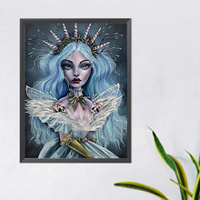 Load image into Gallery viewer, Diamond Painting - Full Round - Ice blue hair (40*50CM)