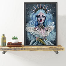 Load image into Gallery viewer, Diamond Painting - Full Round - Ice blue hair (40*50CM)