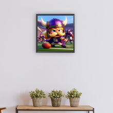 Load image into Gallery viewer, Diamond Painting - Full Round - Minnesota Vikings football (30*30CM)
