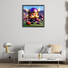 Load image into Gallery viewer, Diamond Painting - Full Round - Minnesota Vikings football (30*30CM)