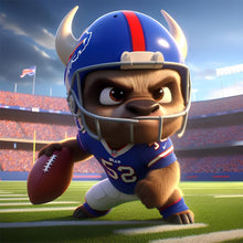 Load image into Gallery viewer, Diamond Painting - Full Round - Buffalo Bills football (30*30CM)