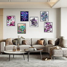 Load image into Gallery viewer, 6pcs Round Diamond Painting Set - Flower butterfly (30*40CM)