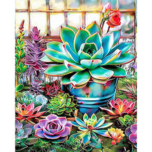 Load image into Gallery viewer, 6pcs Round Diamond Painting Set - Flower butterfly (30*40CM)