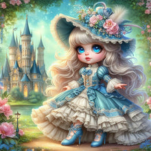 Load image into Gallery viewer, Diamond Painting - Full Round - Princess girl (30*30CM)