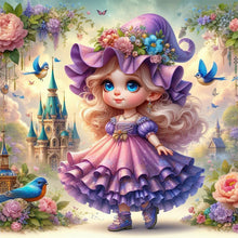 Load image into Gallery viewer, Diamond Painting - Full Round - Princess girl (30*30CM)