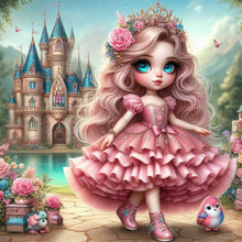 Load image into Gallery viewer, Diamond Painting - Full Round - Princess girl (30*30CM)