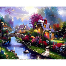 Load image into Gallery viewer, 6pcs Round Diamond Painting Set - Beautiful scenery (40*30CM)