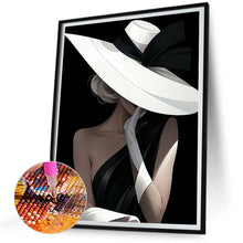 Load image into Gallery viewer, Diamond Painting - Full Round - Top hat beauty (30*40CM)