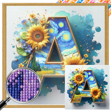 Load image into Gallery viewer, AB Diamond Painting - Full Square - Van Gogh letters (30*30CM)