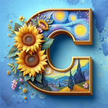 Load image into Gallery viewer, AB Diamond Painting - Full Square - Van Gogh letters (30*30CM)