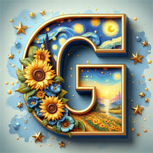 Load image into Gallery viewer, AB Diamond Painting - Full Square - Van Gogh letters (30*30CM)