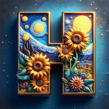 Load image into Gallery viewer, AB Diamond Painting - Full Square - Van Gogh letters (30*30CM)