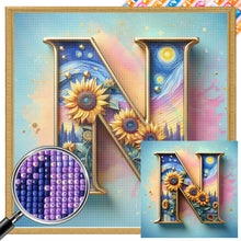 Load image into Gallery viewer, AB Diamond Painting - Full Square - Van Gogh letters (30*30CM)