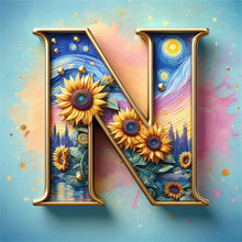 Load image into Gallery viewer, AB Diamond Painting - Full Square - Van Gogh letters (30*30CM)