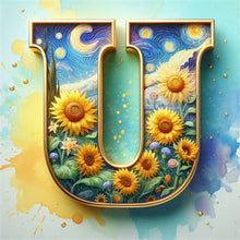 Load image into Gallery viewer, AB Diamond Painting - Full Square - Van Gogh letters (30*30CM)