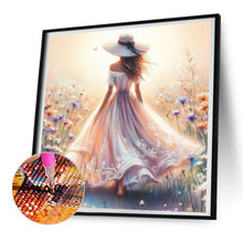 Load image into Gallery viewer, Diamond Painting - Full Round - Elegant woman at the seaside (30*30CM)