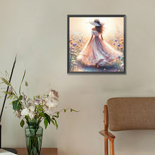 Load image into Gallery viewer, Diamond Painting - Full Round - Elegant woman at the seaside (30*30CM)