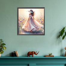 Load image into Gallery viewer, Diamond Painting - Full Round - Elegant woman at the seaside (30*30CM)