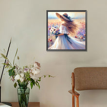 Load image into Gallery viewer, Diamond Painting - Full Round - Elegant woman at the seaside (30*30CM)