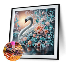 Load image into Gallery viewer, Diamond Painting - Partial Special Shaped - Swan (30*30CM)