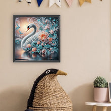 Load image into Gallery viewer, Diamond Painting - Partial Special Shaped - Swan (30*30CM)