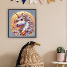 Load image into Gallery viewer, Diamond Painting - Partial Special Shaped - Unicorn (30*30CM)