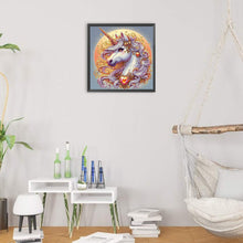 Load image into Gallery viewer, Diamond Painting - Partial Special Shaped - Unicorn (30*30CM)