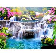 Load image into Gallery viewer, 3pcs Round Diamond Painting Set - Village scenery (40*30CM)