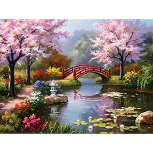 Load image into Gallery viewer, 3pcs Round Diamond Painting Set - Village scenery (40*30CM)